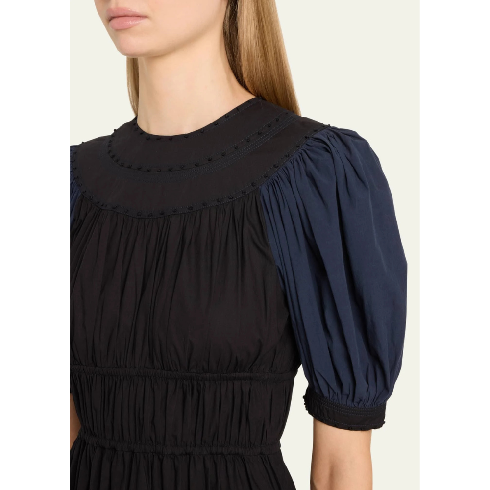 Ulla Johnson Marte Midi Dress in Twilight ULLA JOHNSON Designer fashion shop online and in store High End fashion boutique Sydney Australia Riada Concept