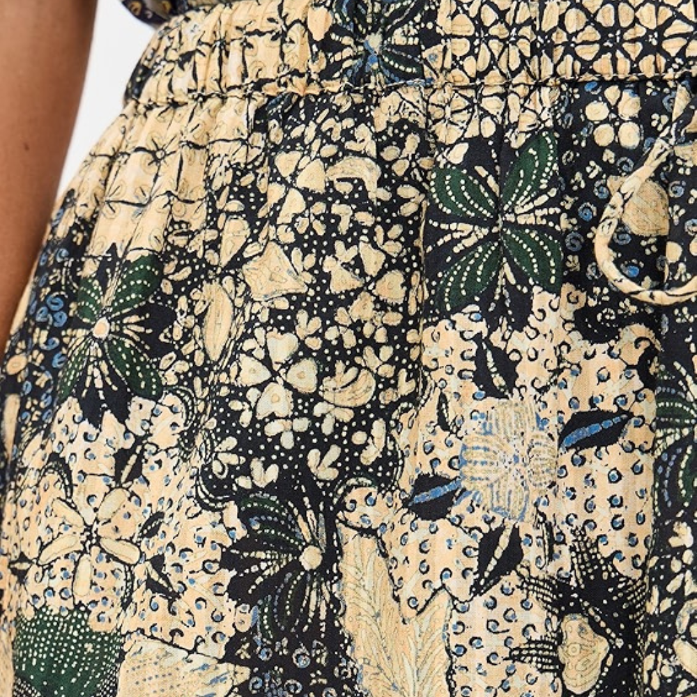 Ulla Johnson Olina Midi Skirt in Bellflower Print ULLA JOHNSON Designer fashion shop online and in store High End fashion boutique Sydney Australia Riada Concept