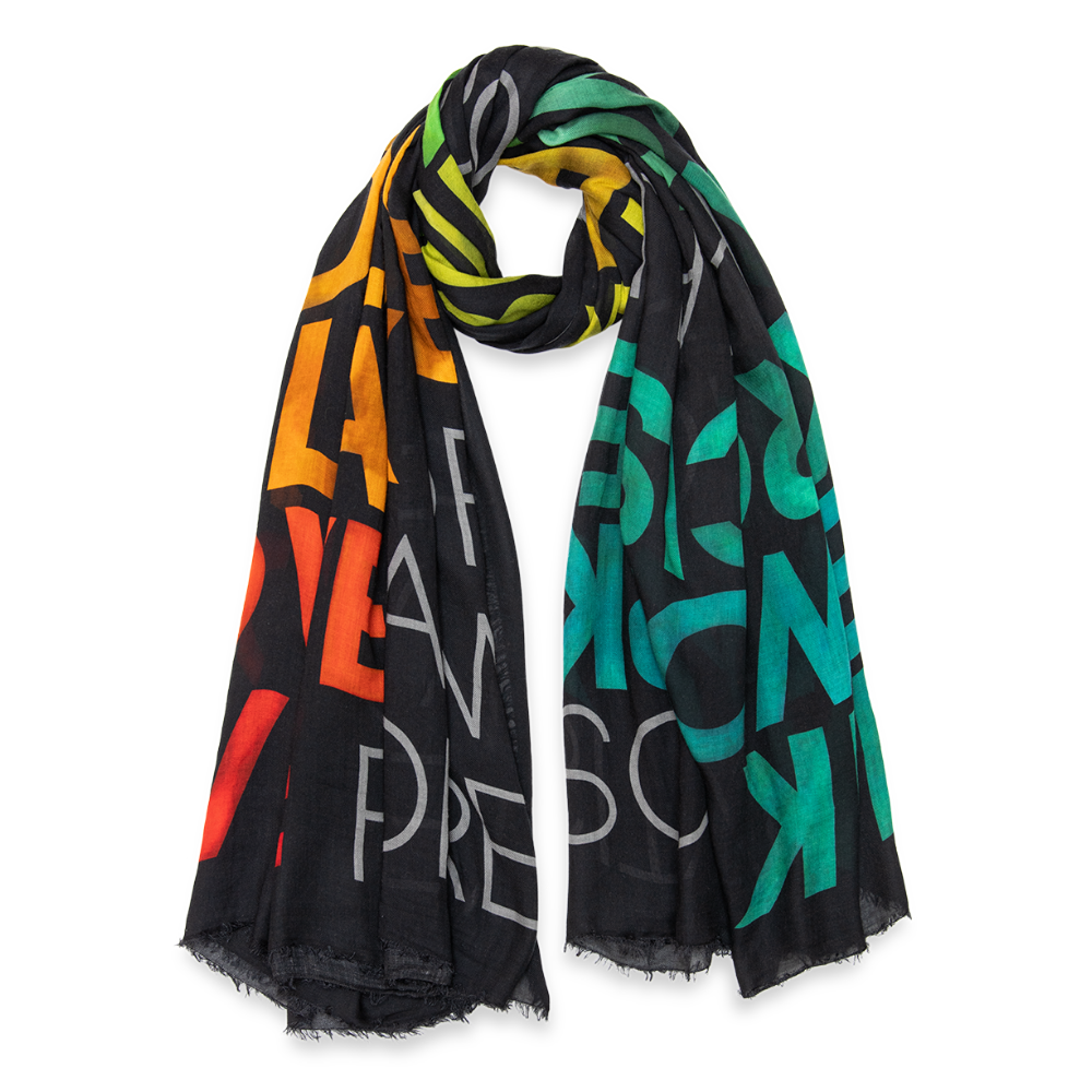 Faliero Sarti 'Words' Scarf Woollahra Sydney Australia online luxury fashion boutique Riada concept