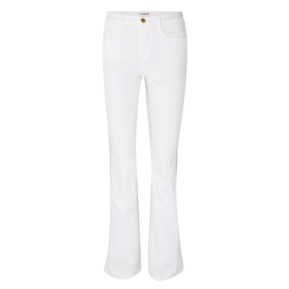 Le High Flare Jean in White