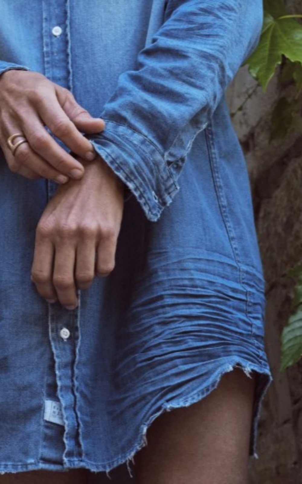 Mary Shirt Dress in Vintage Stonewashed Indigo