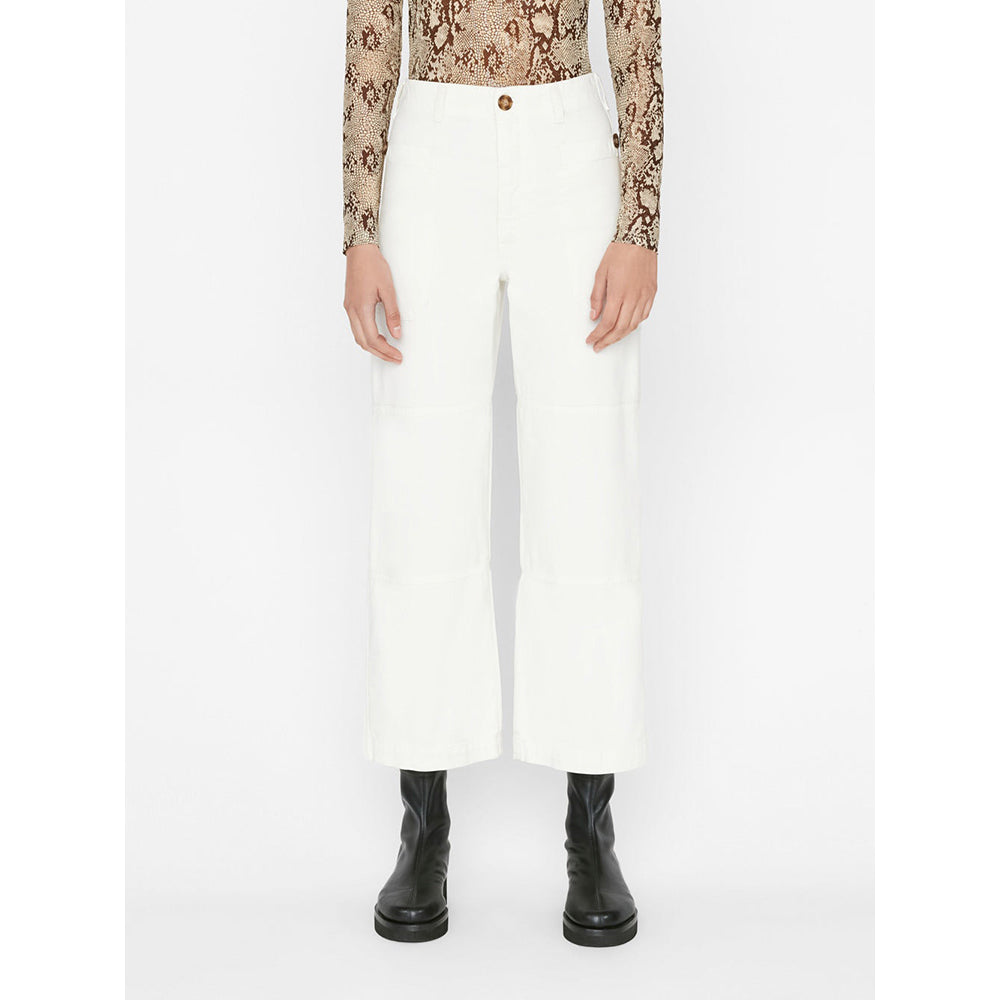 Oversized Pocket Utility Pant in Blanc