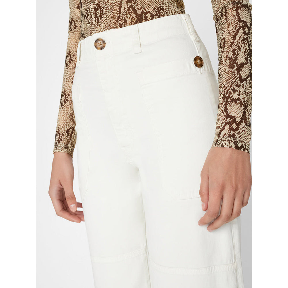 Oversized Pocket Utility Pant in Blanc