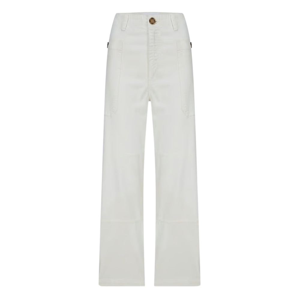 Oversized Pocket Utility Pant in Blanc