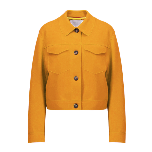 Western Wool Jacket in Orange Peel