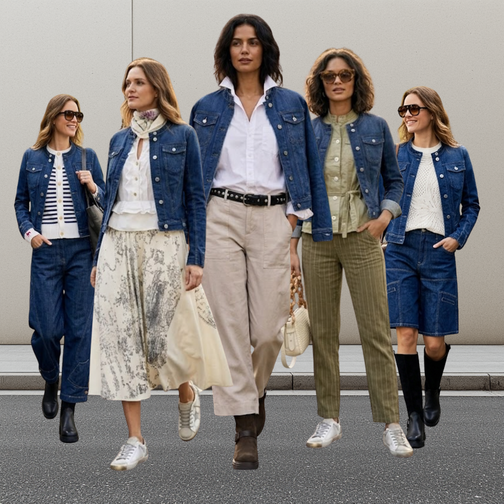 ONE JACKET, 5 WAYS | HOW TO STYLE ONE DENIM JACKET