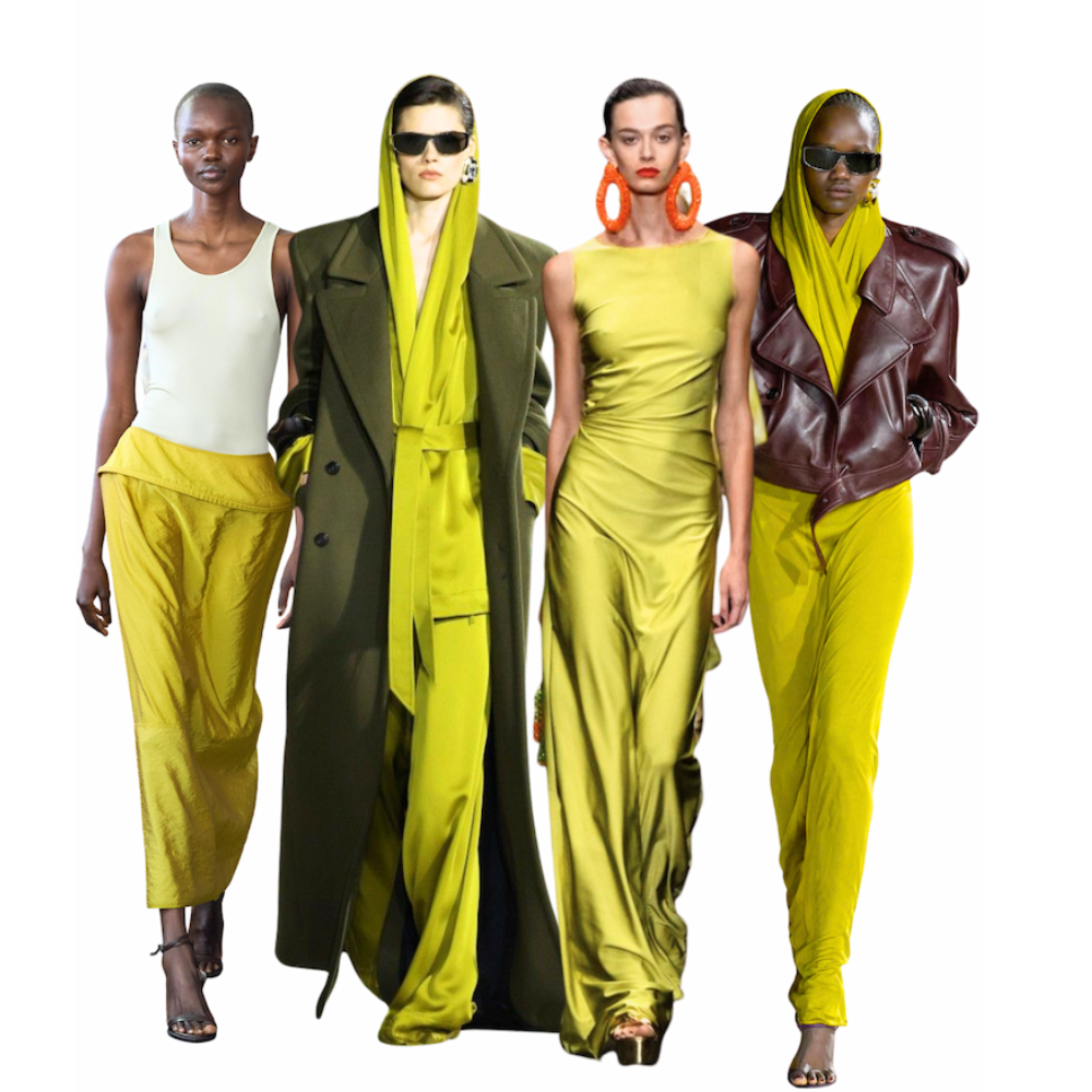 Chartreuse colour trend, how to style chartreuse at Riada Concept international designer fashion boutique Woollahra, Sydney in store and online 