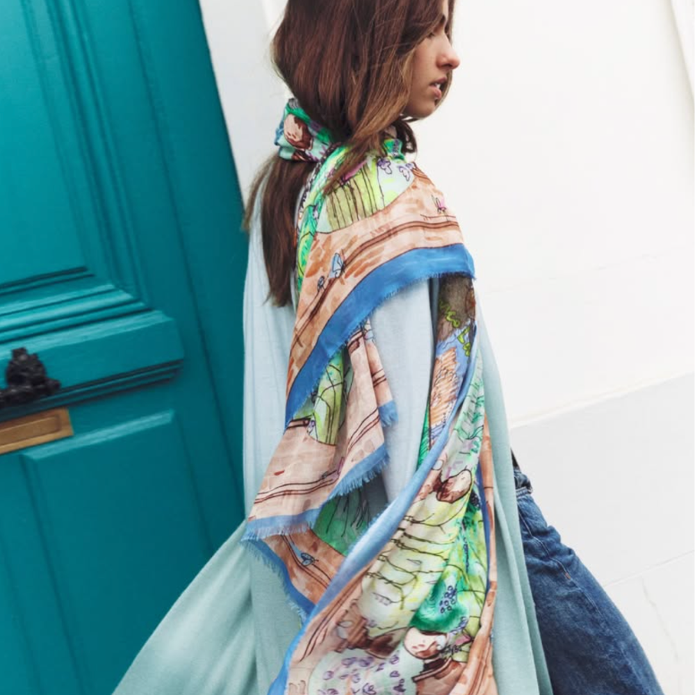 Luxury scarves Faliero Sarti stockist Riada Concept Luxury fashion boutique Australia