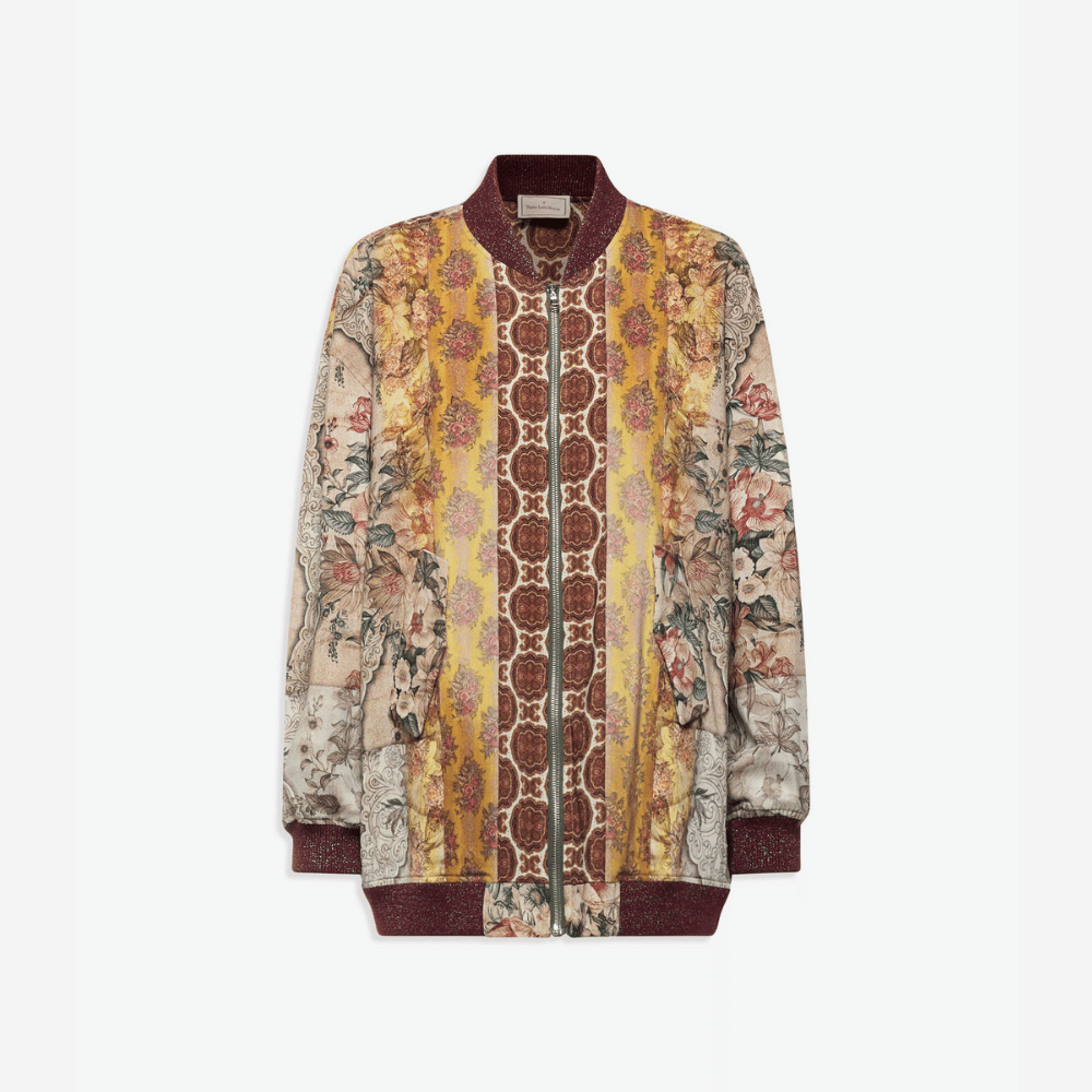 Pierre-Louis Mascia Dydox Virgin Wool Bomber Jacket in Multicolour Baroque Floral Print PIERRE LOUIS MASCIA designer fashion online or in-store at Riada Concept, Sydney’s high-end fashion boutique in Australia.