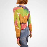 Ulla Johnson Vivienne Gauzy Knit Cardigan in Nature Print – International designer fashion boutique Australia Riada Concept Woollahra