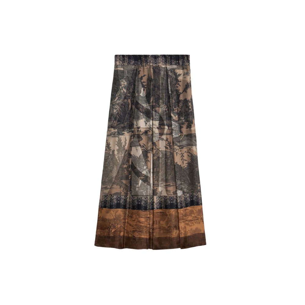 Cialda silk skirt in multicolour