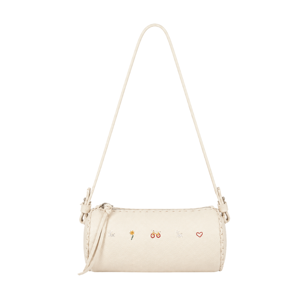 Henry Beguelin Classic Pouch Crossbody Bag in Gesso cream - Shop the latest Henry Beguelin leather goods collection; handcrafted Italian bags and accessories. Shop online and in-store at Riada Concept.