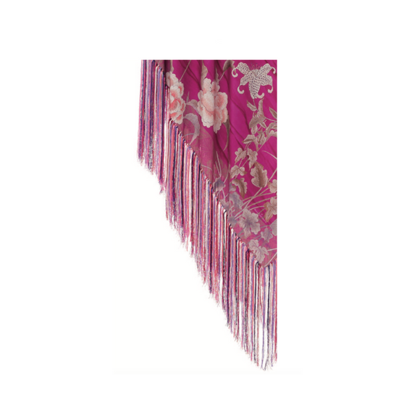 Aloe printed scarf in pink