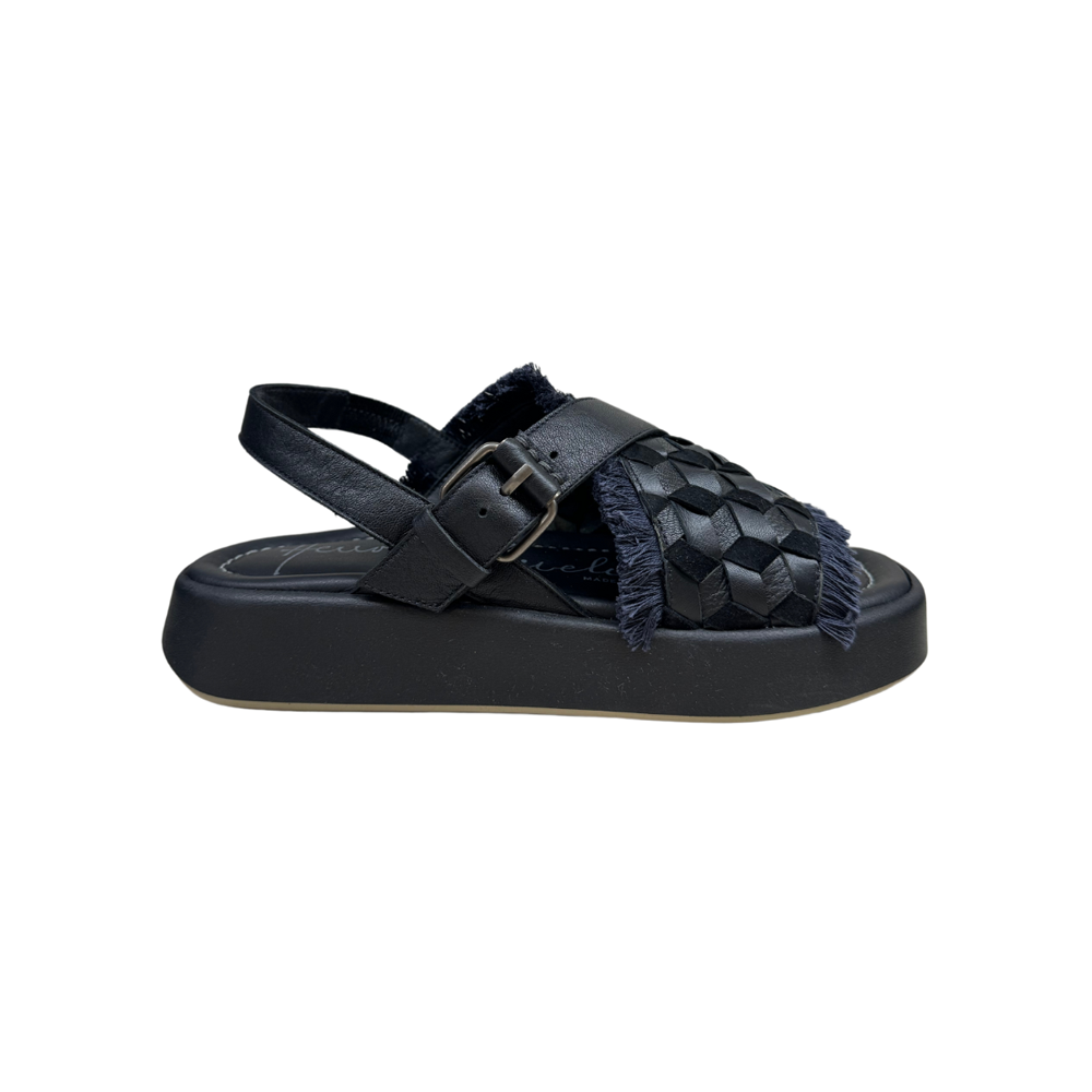 Sandal Intreccio 3D in Nero