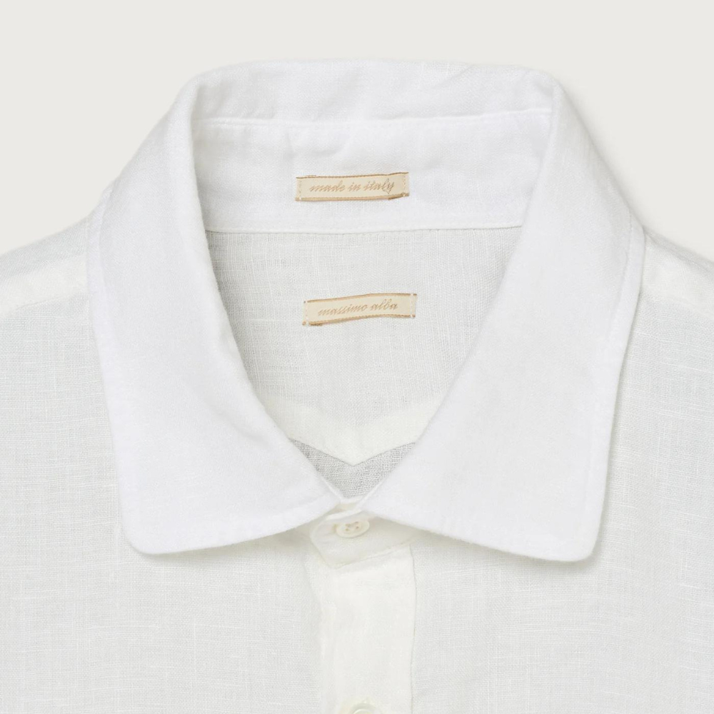 Canary  Linen Shirt in bianco