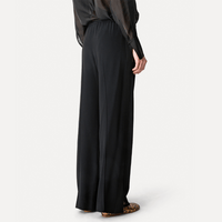 Forte Forte Satin Wide-Leg Palazzo Trousers in Black FORTE FORTE Designer fashion shop online and in store High End fashion boutique Sydney Australia Riada Concept
