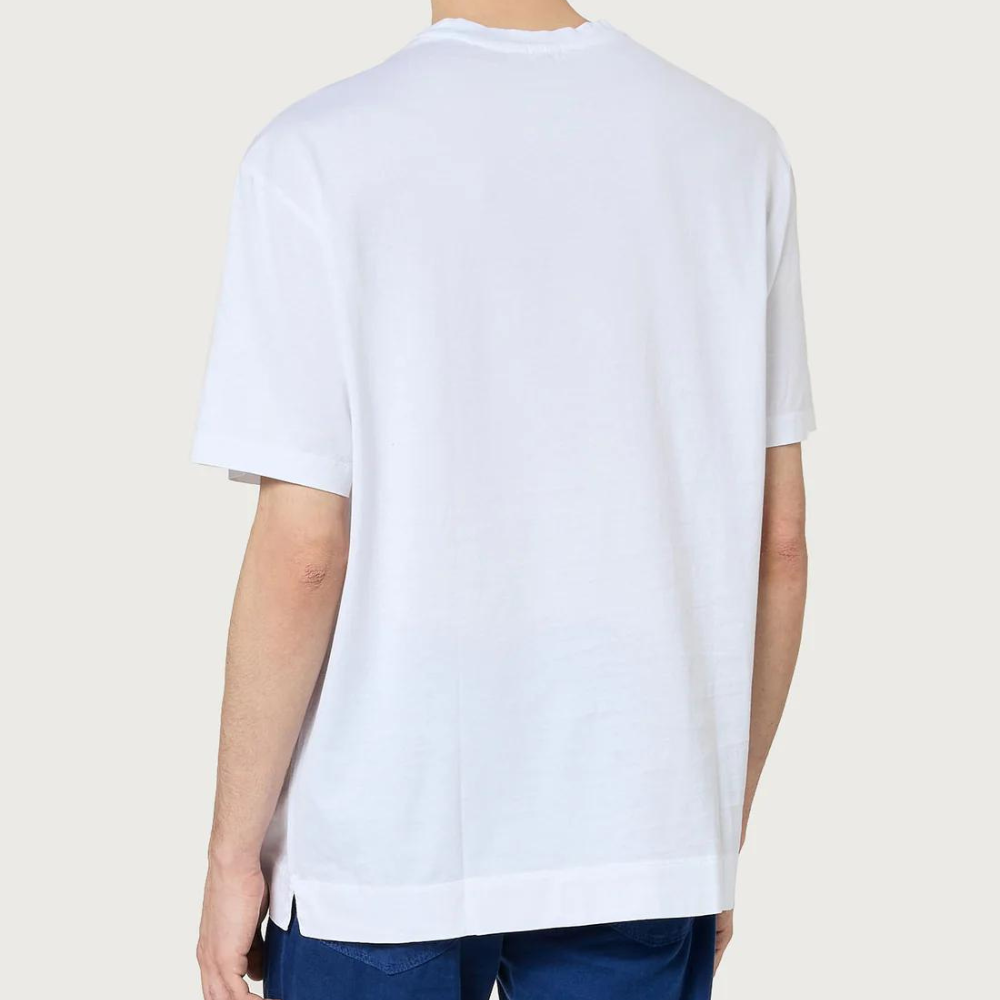 Nevis  Cotton Jersey T-Shirt in bianco