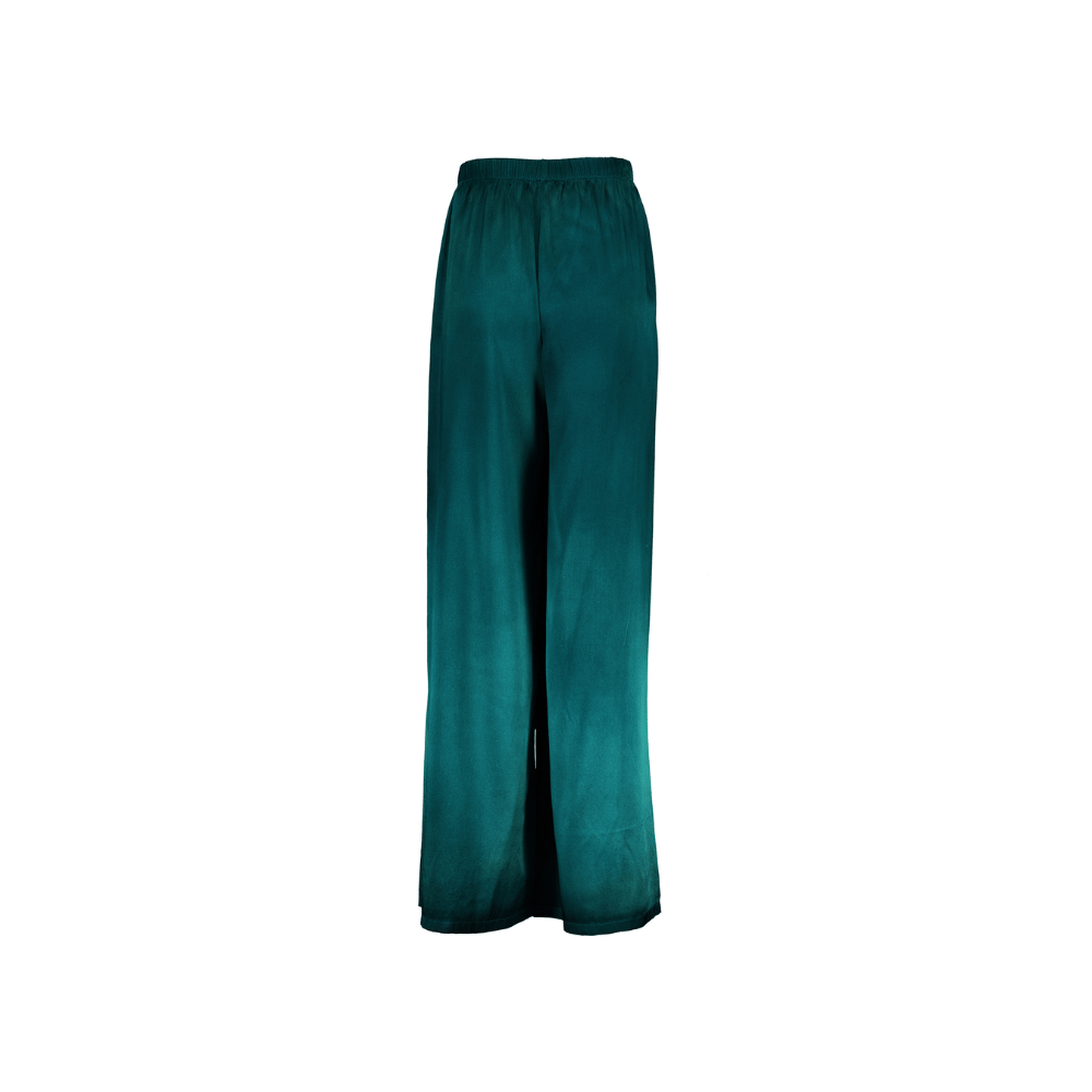 Avant Toi Hand-Painted Stretch Silk Palazzo Pants in Menta – International designer fashion boutique Australia Riada Concept Woollahra