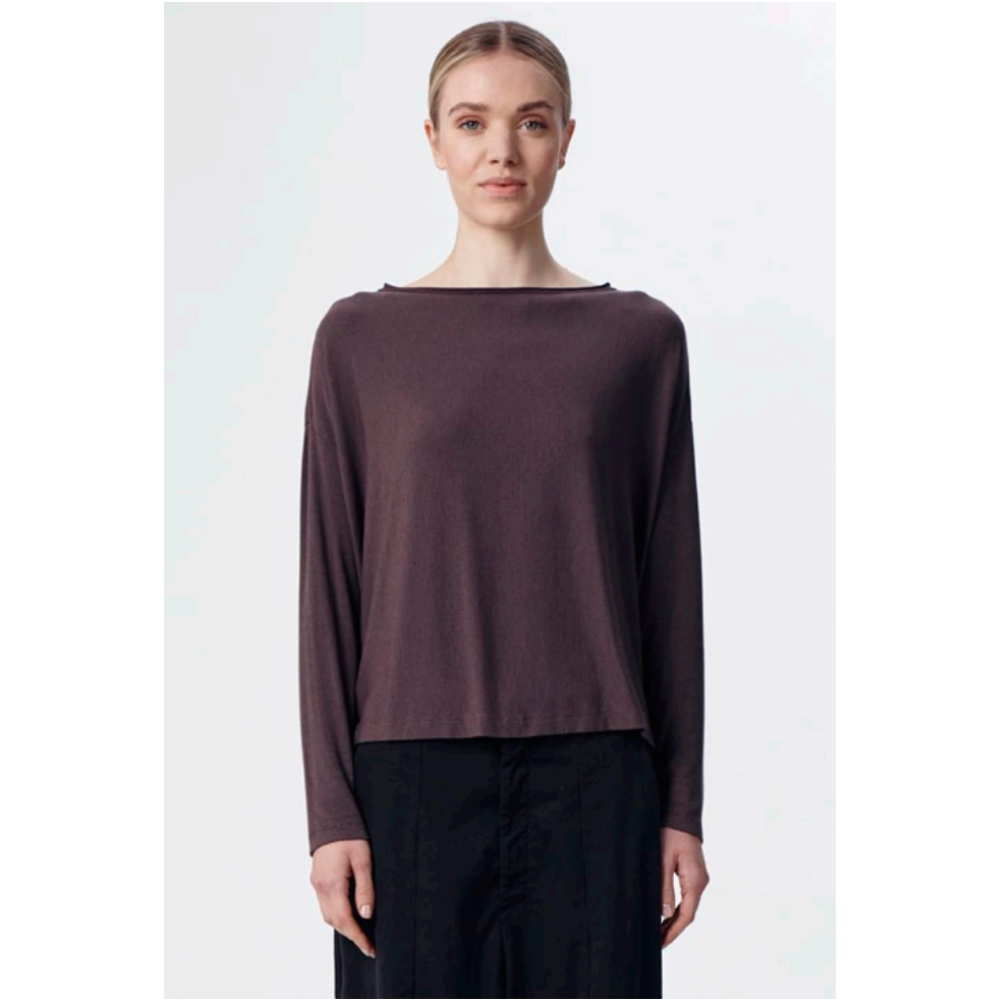 Crew Top in Aubergine