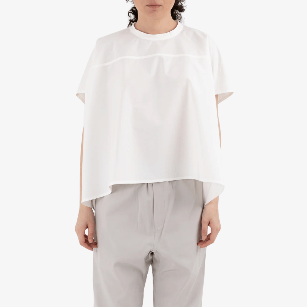 Sofie D’Hoore Oversized Cotton Poplin Sleeveless Top in Off White