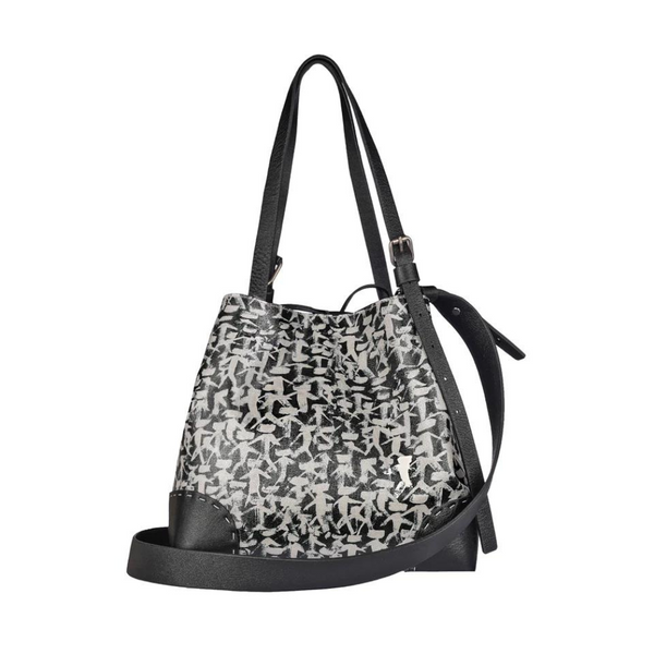 Daria M Omino Stand Out Canvas bag in Nero
