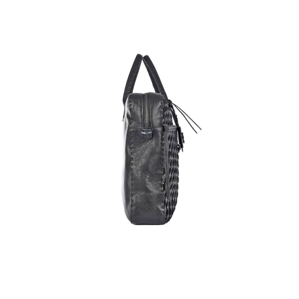 New Almudena Intreccio 3D bag in Nero