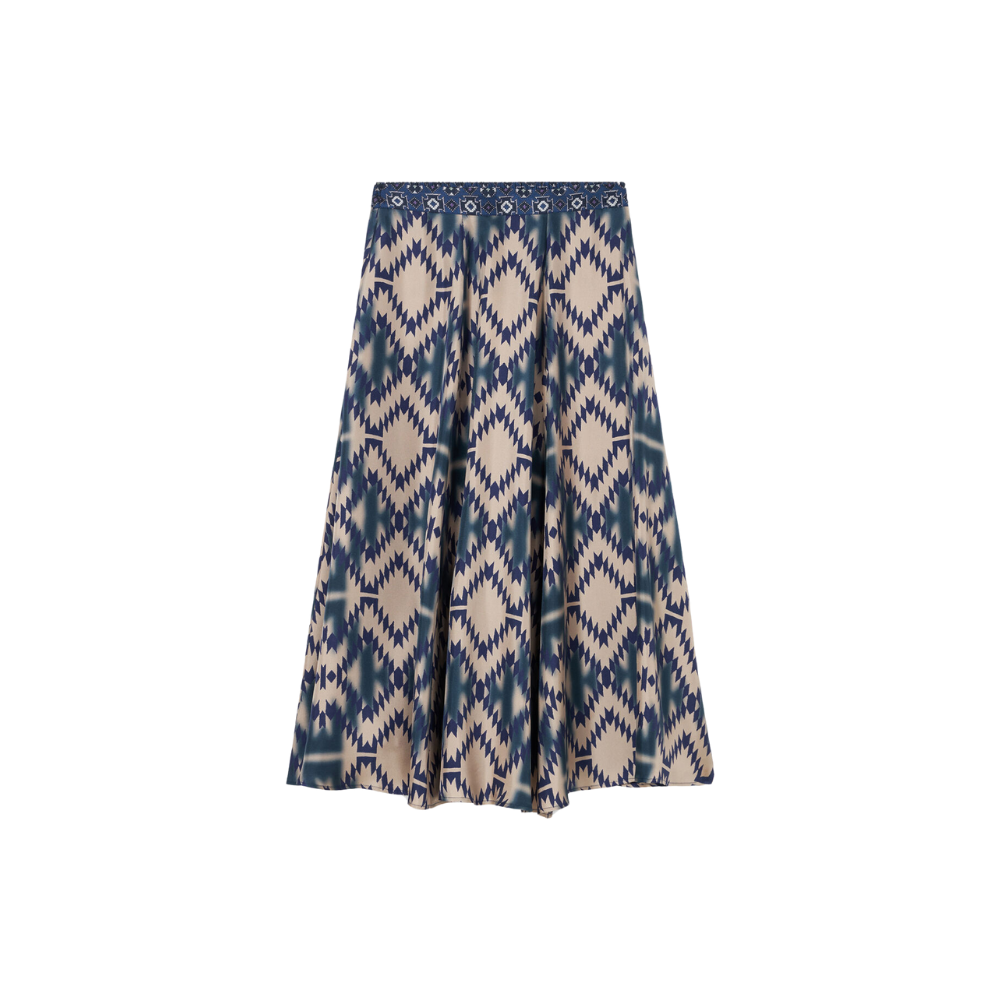 Cialda skirt in blue multicolour