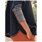 Audrey Funnel Neck in Royal Navy