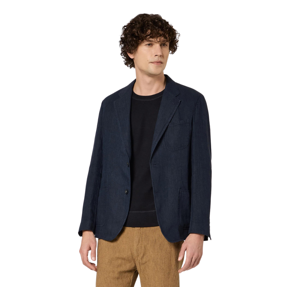 Benetti Linen Jacket in blu