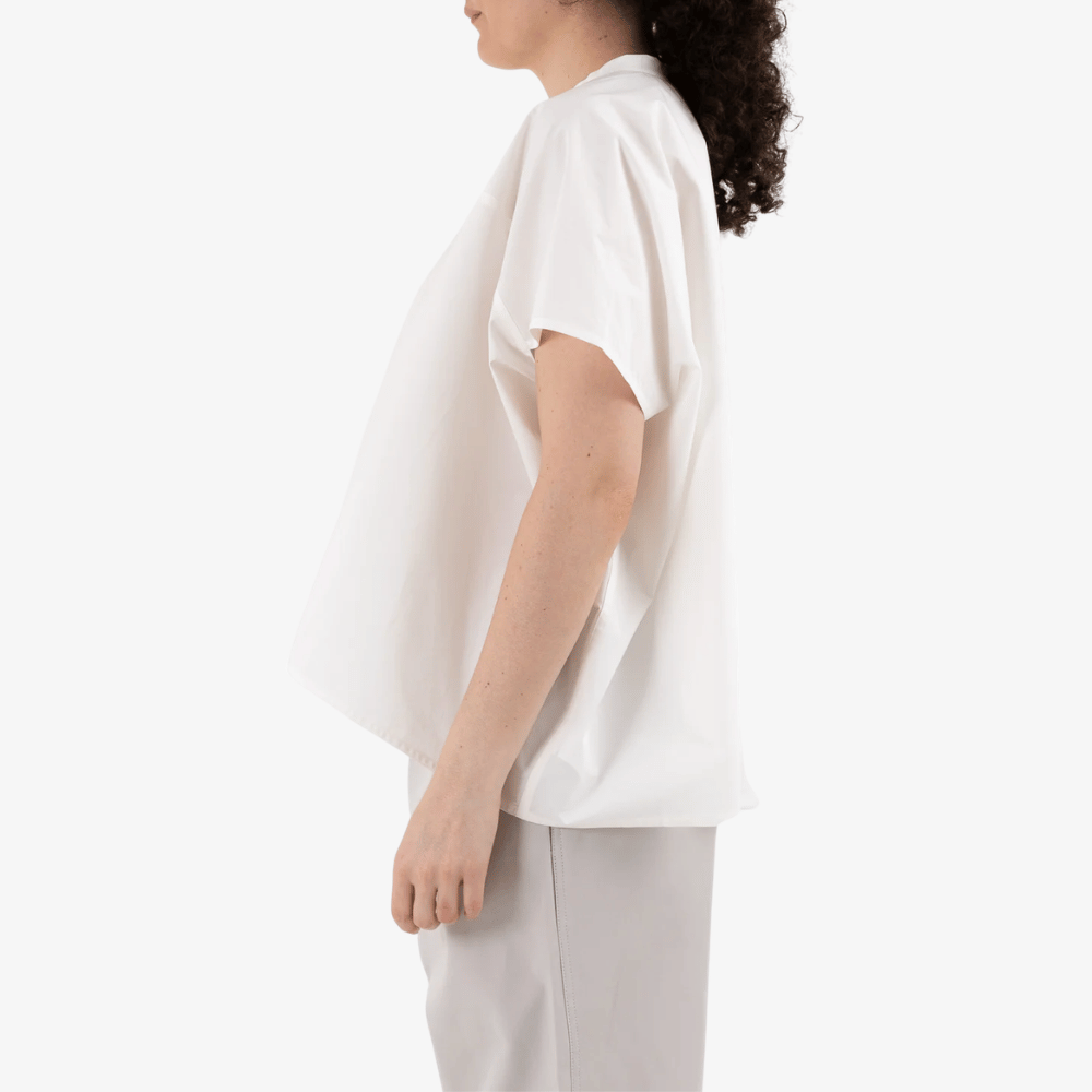 Sofie D’Hoore Oversized Cotton Poplin Sleeveless Top in Off White