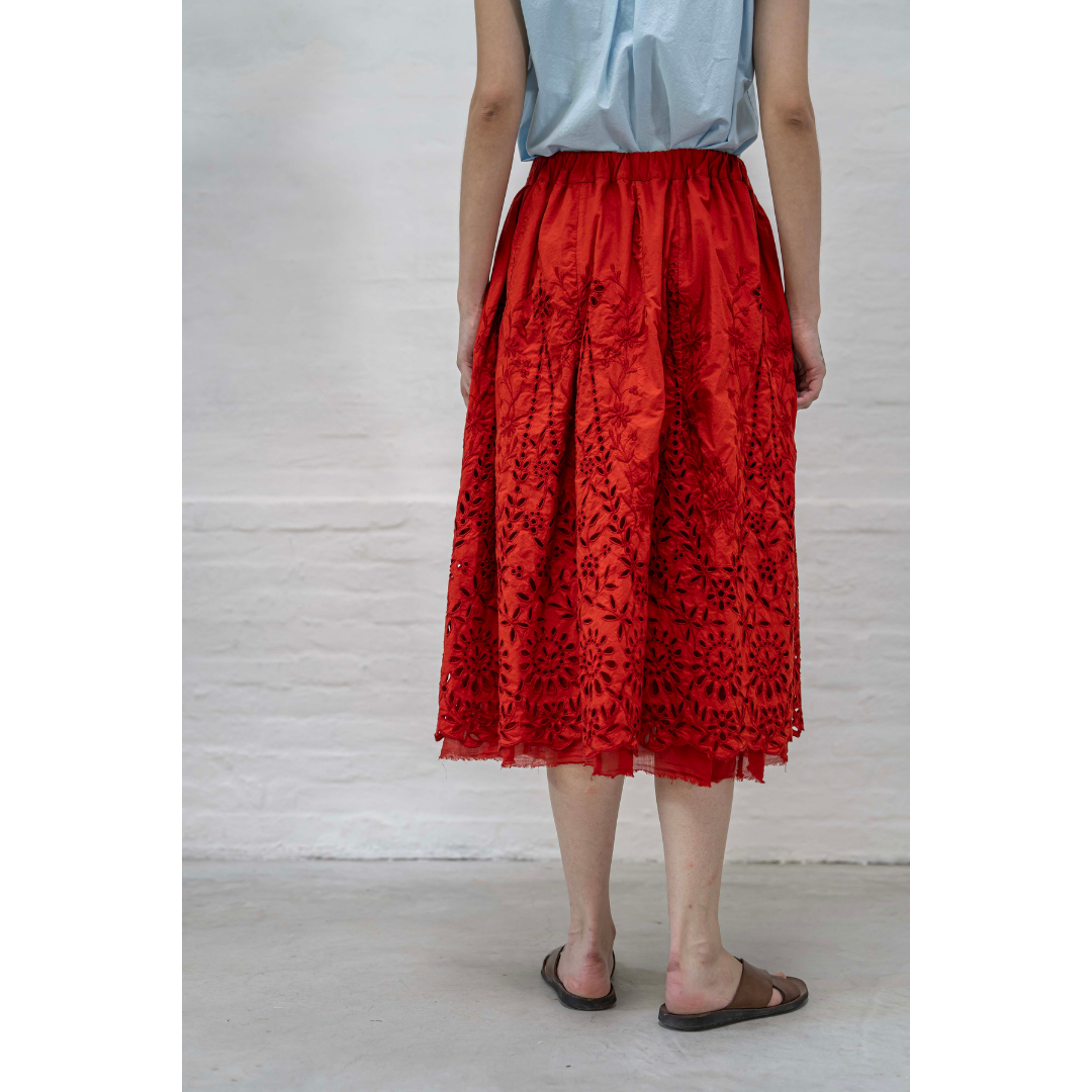 Jacopa skirt in vermillion