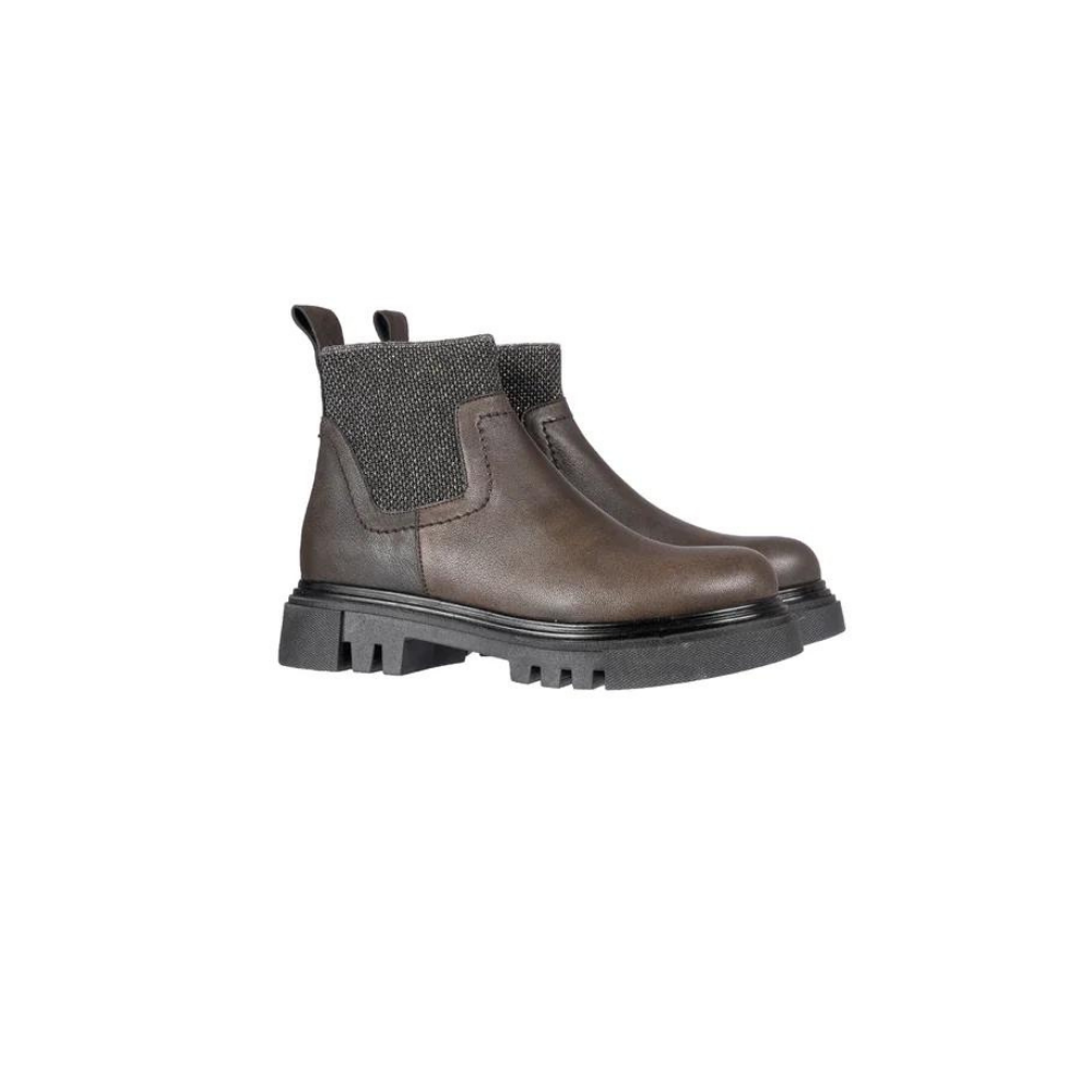 Ombreggiato ankle boot in Bronzo