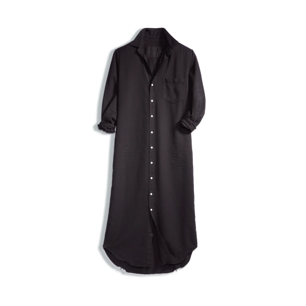 Rory Maxi Shirtdress in black