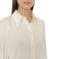 Alberta Ferretti Fluid Voluminous Sleeve Shirt in Ivory Alberta Ferretti Australia Stockist Australia Online Riada Concept Luxury Fashion Boutique