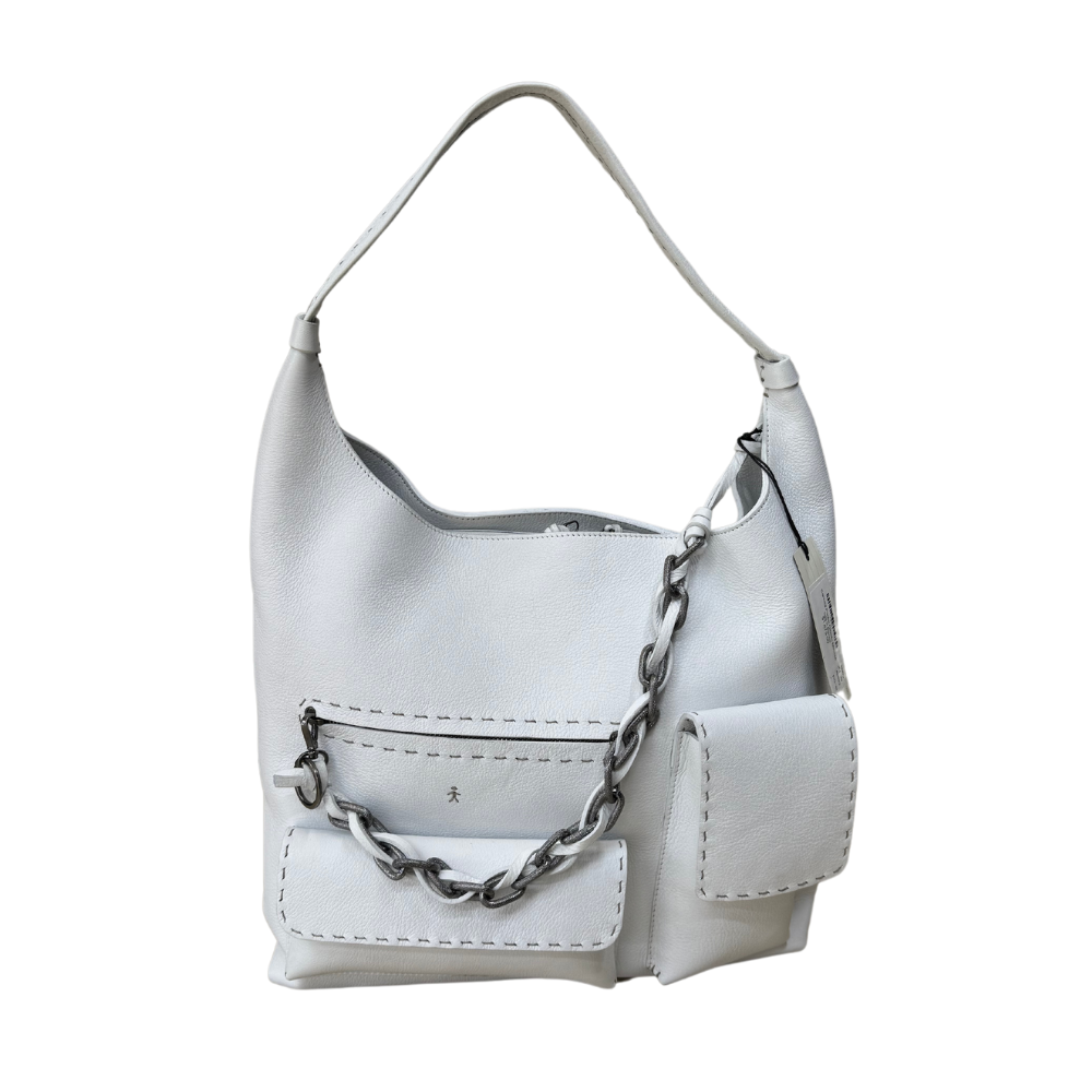 Canotta Pocket Gioiello Mousse  bag in Bianco