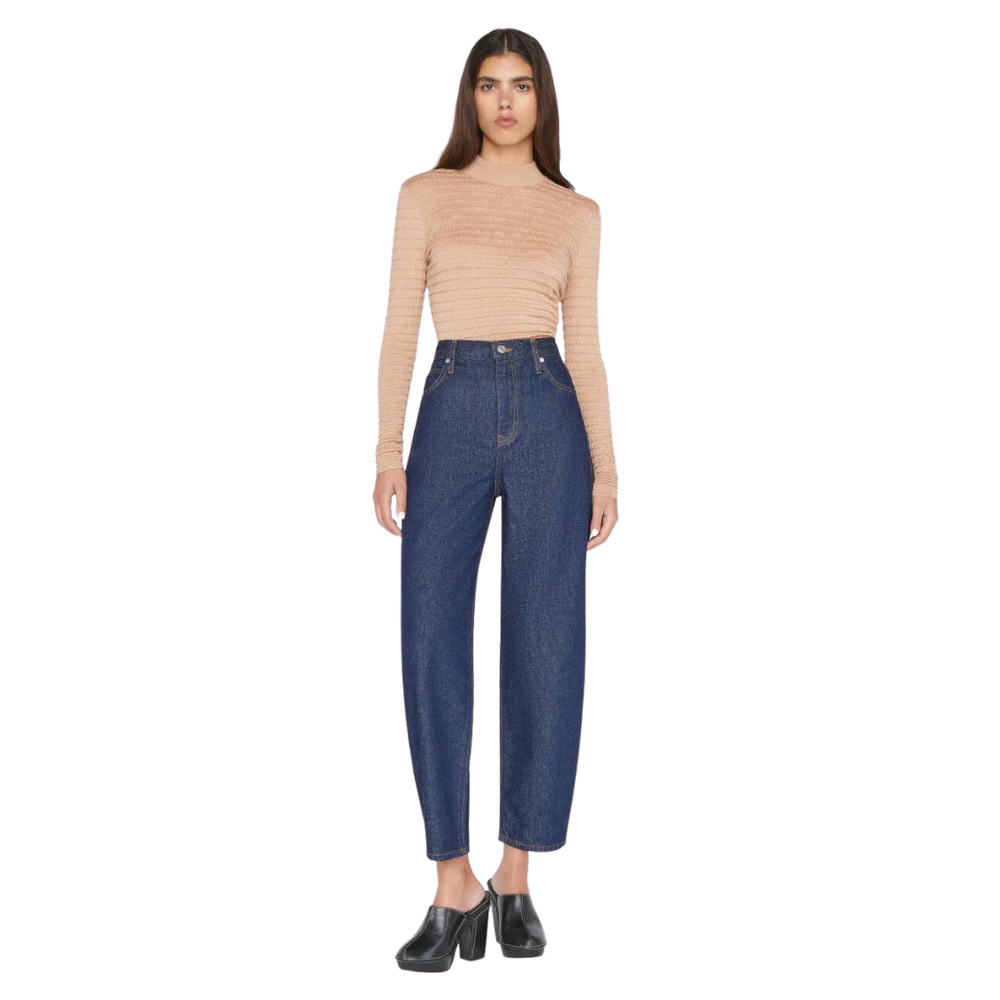 Ultra High Rise Barrel jeans in Rinse