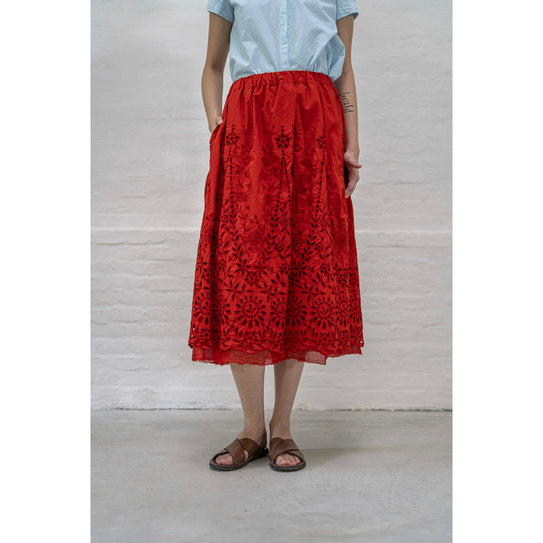 Jacopa skirt in vermillion