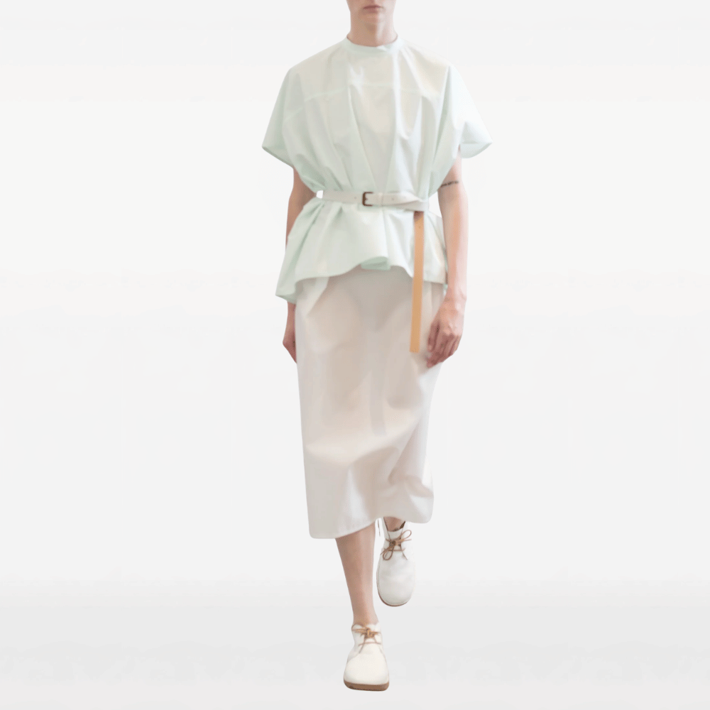 Sofie D’Hoore Oversized Cotton Poplin Sleeveless Top in Mint