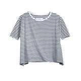 Josephine French Tee in Royal Navy stripe