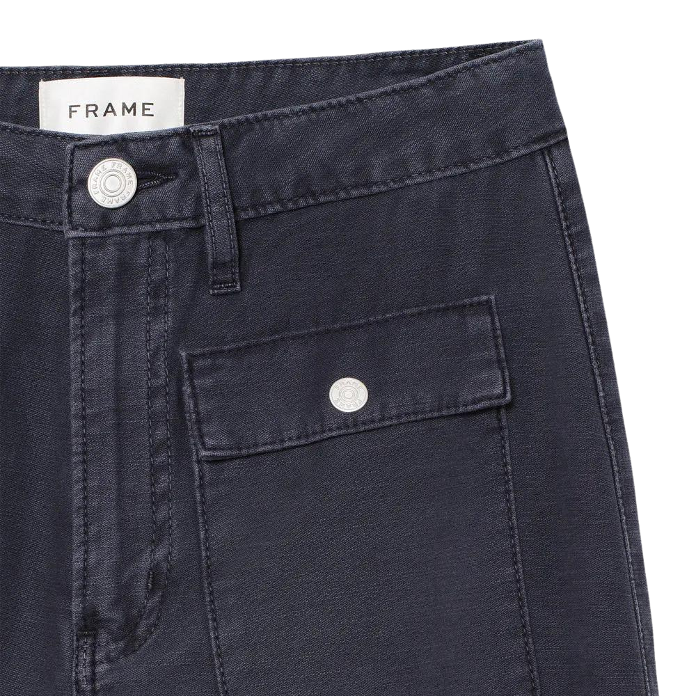 The 70's Patch Pocket Crop Straight in Washed Navy
