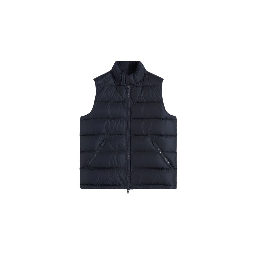 Aspesi Slim Feather Recycled Down Vest in Navy – International designer fashion boutique Australia Riada Concept Woollahra