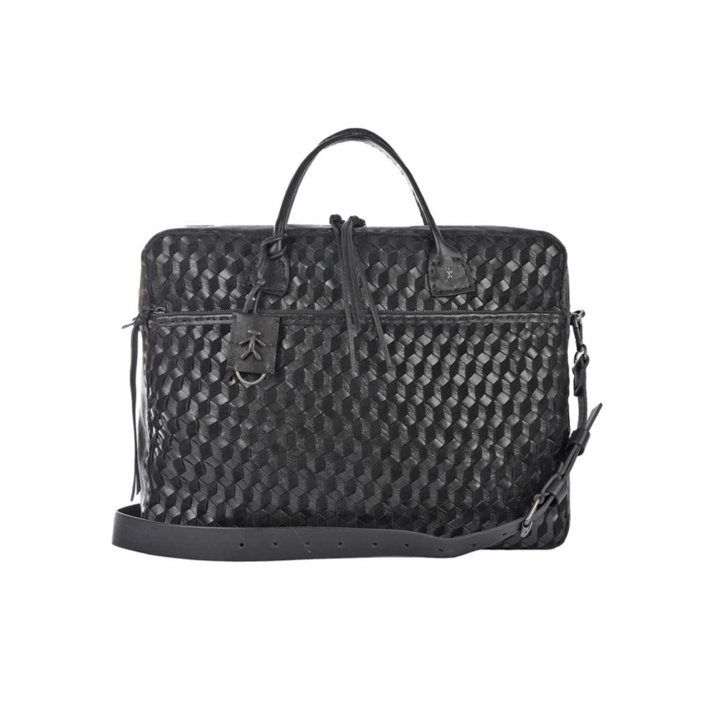 New Almudena Intreccio 3D bag in Nero