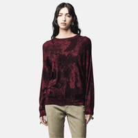 Avant Toi Salt-Effect Cashmere Silk Sweater in Wine - International designer fashion boutique Australia Riada Concept Woollahra