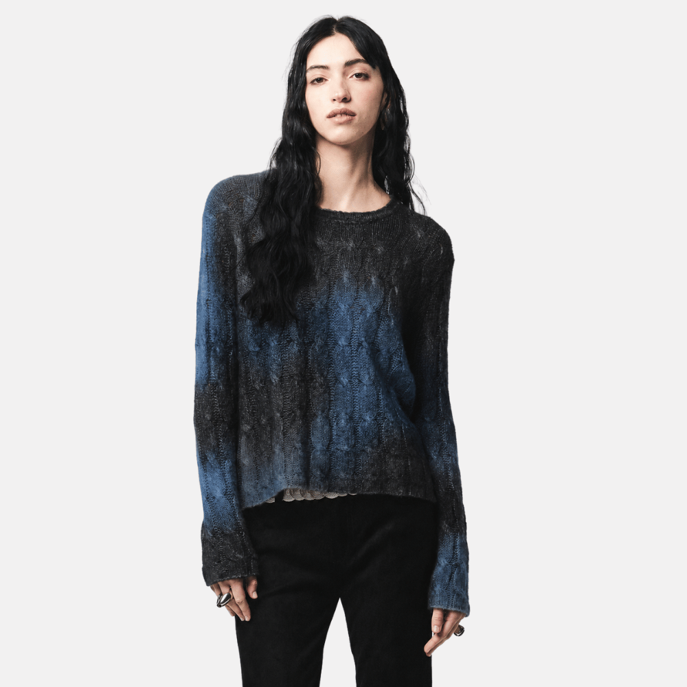 Avant Toi Gradient Cable-Knit Cashmere Silk Sweater in Carruba - International designer fashion boutique Australia Riada Concept Woollahra