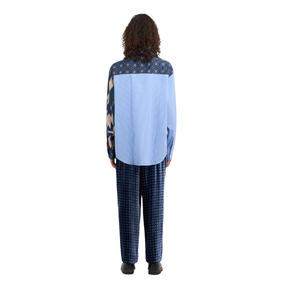 Alotho longsleeve shirt in blue multicolour