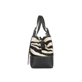 Daria Micro Pony Zebra bag in Bianco/Nero
