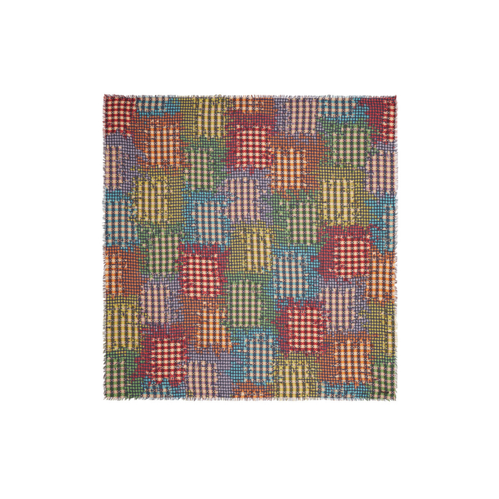 Patchwork scarf in multicolour