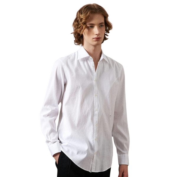 Genova classic shirt in bianco