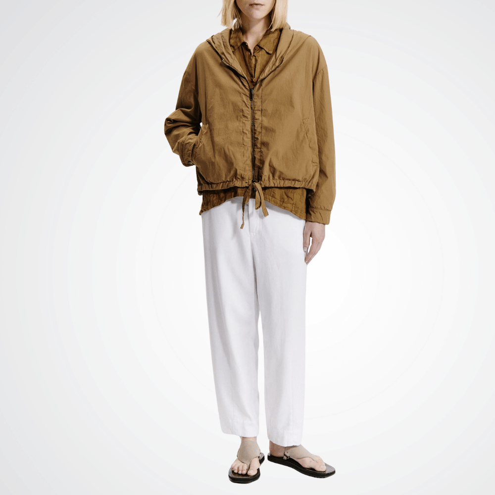 TRANSIT PAR SUCH Reversible Cotton and Silk-Blend Hooded Jacket in Mustard N238G Transit Par Such at Riada Concept Designer fashion shop online and in store High End fashion boutique Sydney Australia Riada Concept