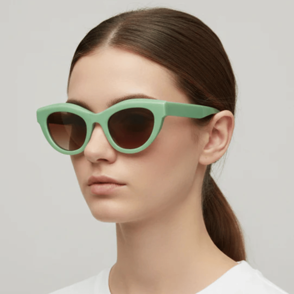 Thierry Lasry Delicacy 51 Cat-Eye Sunglasses in Teal Green 2182 THIERRY LASRY Designer fashion shop online and in store High End fashion boutique Sydney Australia Riada Concept